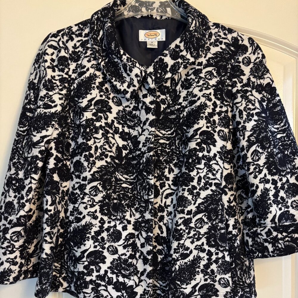 Talbots Petite floral jacquard  jacket
